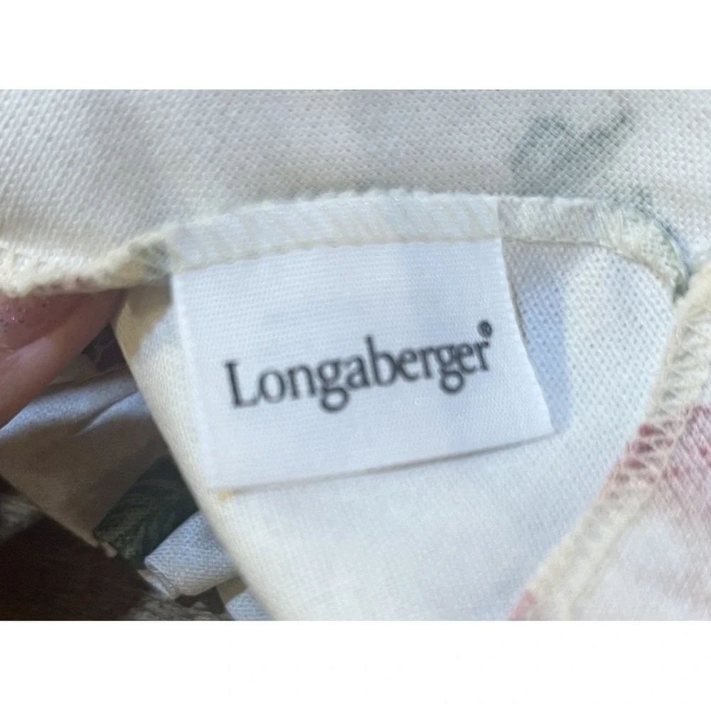 Longaberger‎ 2000 Small Fruit Basket Fruit Medley Liner Protector Handwoven USA